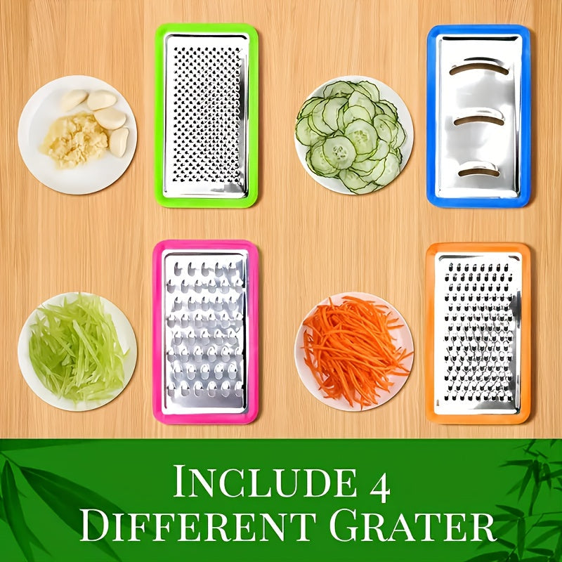 Eco-Friendly Bamboo Cutting Board Set with Interchangeable Blades for Efficient Meal Prep