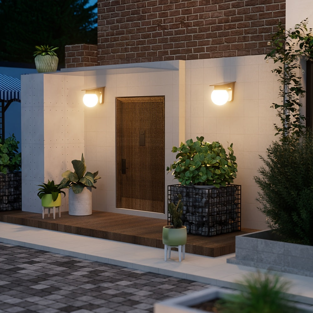 EcoGlow | Solar Outdoor Wall Light with Smart Dimming & Weather-Resistant Design | Ideal for Gardens and Patios