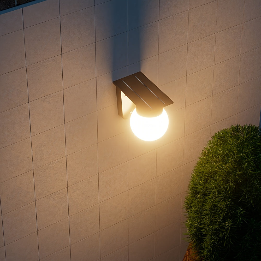 EcoGlow | Solar Outdoor Wall Light with Smart Dimming & Weather-Resistant Design | Ideal for Gardens and Patios