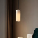 Elegant Alabaster Globe Pendant Light with Brass Finish for Warm Kitchen Illumination
