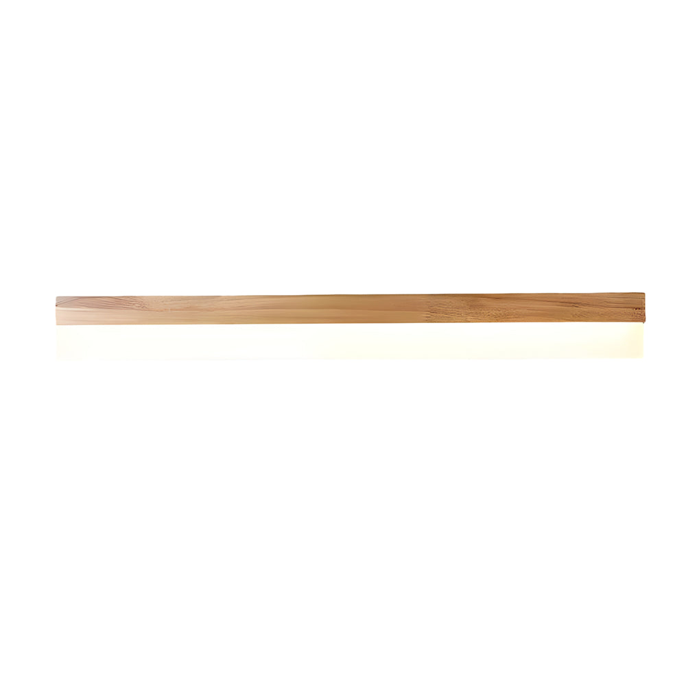 Elegant Bathroom Vanity Light Bar with Soft LED Illumination | Natural Wood Finish for Cozy Ambiance