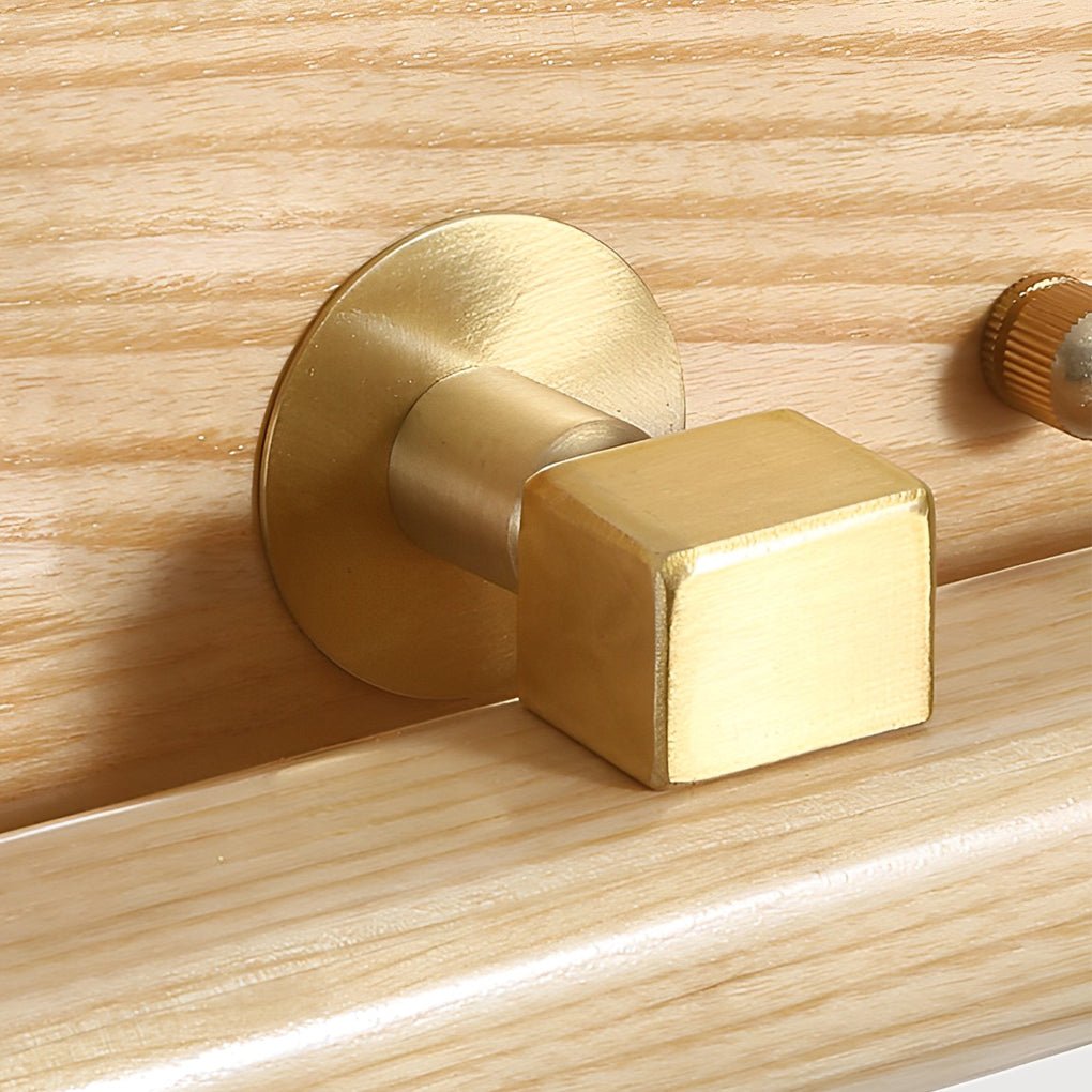 Elegant Bathroom Vanity Light | Rotatable Wood LED Fixture for Custom Illumination