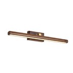 Elegant Bathroom Vanity Light | Rotatable Wood LED Fixture for Custom Illumination