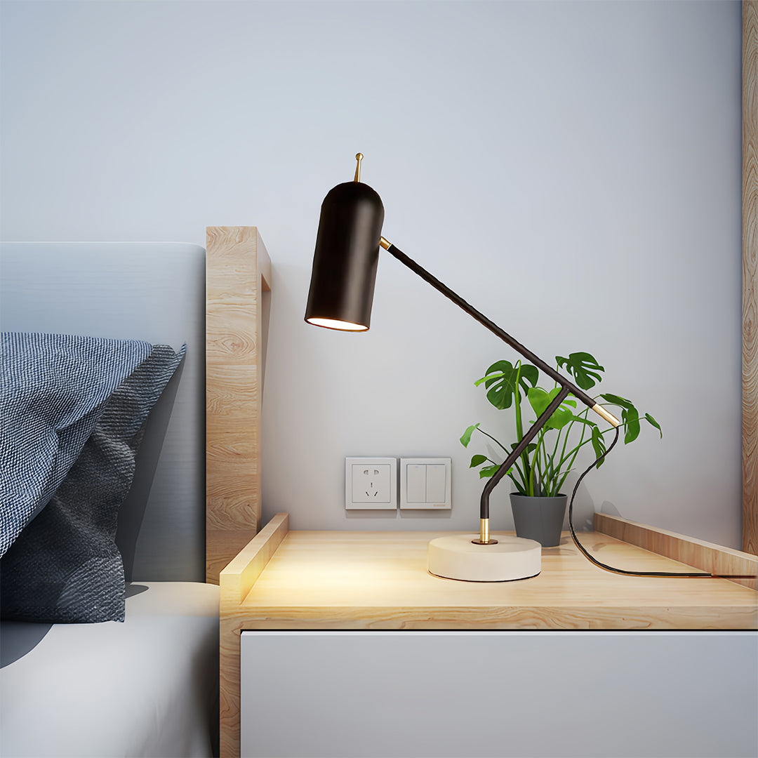 Elegant Black Desk Lamp | Modern Minimalist Design with Dimmable LED | Stylish Lighting for Home and Office