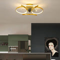 Elegant Collection | Modern Flush Mount Ceiling Fan with Dimmable LED Light | Stylish Indoor Comfort for Any Space
