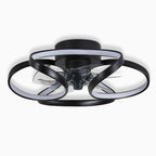 Elegant Collection | Modern Flush Mount Ceiling Fan with Dimmable LED Light | Stylish Indoor Comfort for Any Space