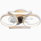 Elegant Collection | Modern Flush Mount Ceiling Fan with Dimmable LED Light | Stylish Indoor Comfort for Any Space