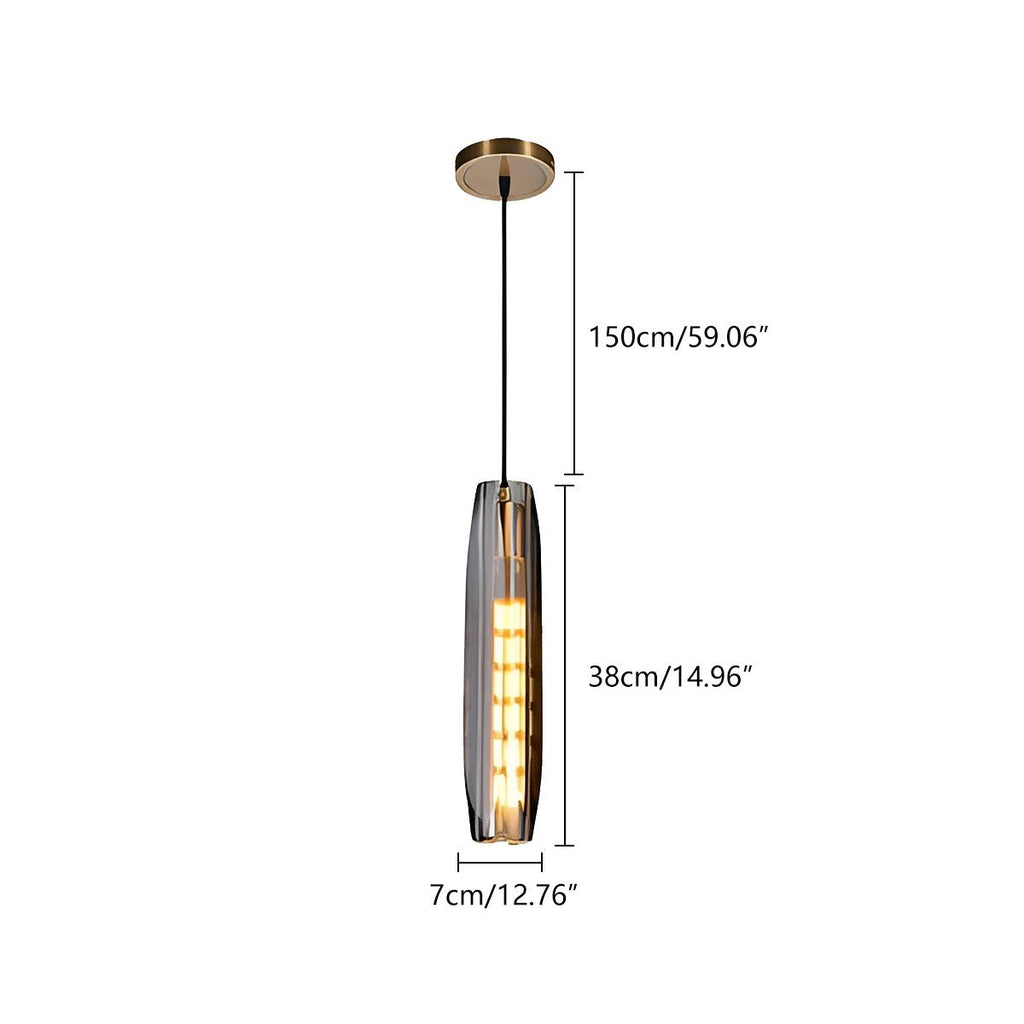 Elegant Crystal Pendant Light | Modern Kitchen Pendant Lighting with Adjustable Length | Luxurious Fixture for Stylish Interiors