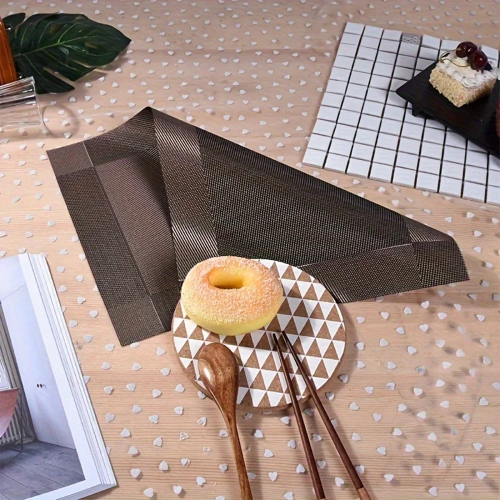 Elegant Dining Essentials | Woven Placemats with Heat Resistance | Durable Table Mats for Stylish Protection