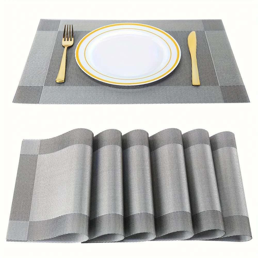 Elegant Dining Essentials | Woven Placemats with Heat Resistance | Durable Table Mats for Stylish Protection