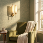 Elegant Dual-Column Wall Sconce Light with Alabaster Diffusers | Timeless Design for Contemporary Spaces
