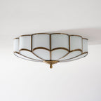 Elegant Floral Ceiling Light Fixture with Ambient Illumination for Modern Spaces