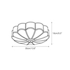 Elegant Floral Ceiling Light Fixture with Ambient Illumination for Modern Spaces