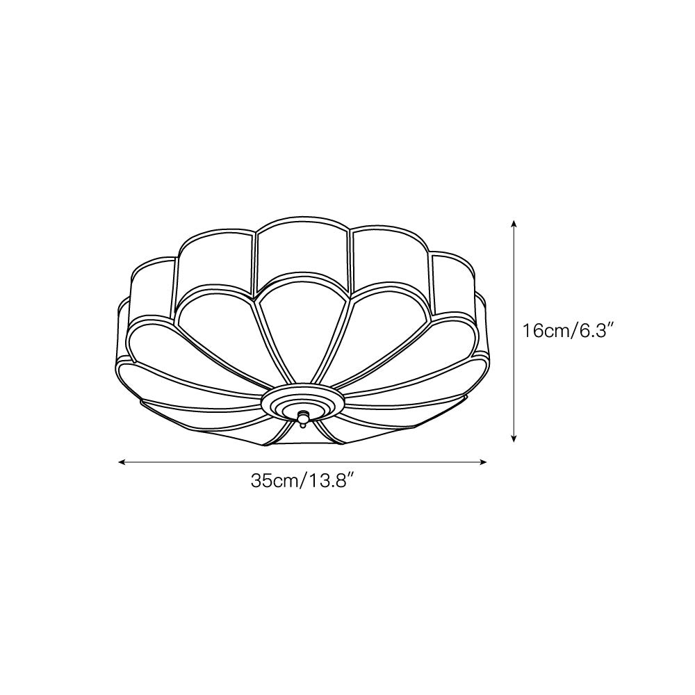 Elegant Floral Ceiling Light Fixture with Ambient Illumination for Modern Spaces