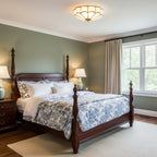 Elegant Floral Ceiling Light Fixture with Ambient Illumination for Modern Spaces