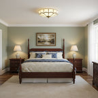 Elegant Floral Ceiling Light Fixture with Ambient Illumination for Modern Spaces