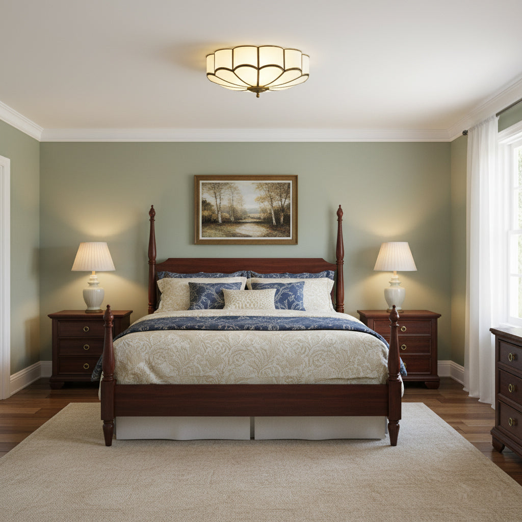 Elegant Floral Ceiling Light Fixture with Ambient Illumination for Modern Spaces