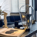 Elegant Glass Desk Lamp | Touch-Dimming & Magnetic Control for Home Office