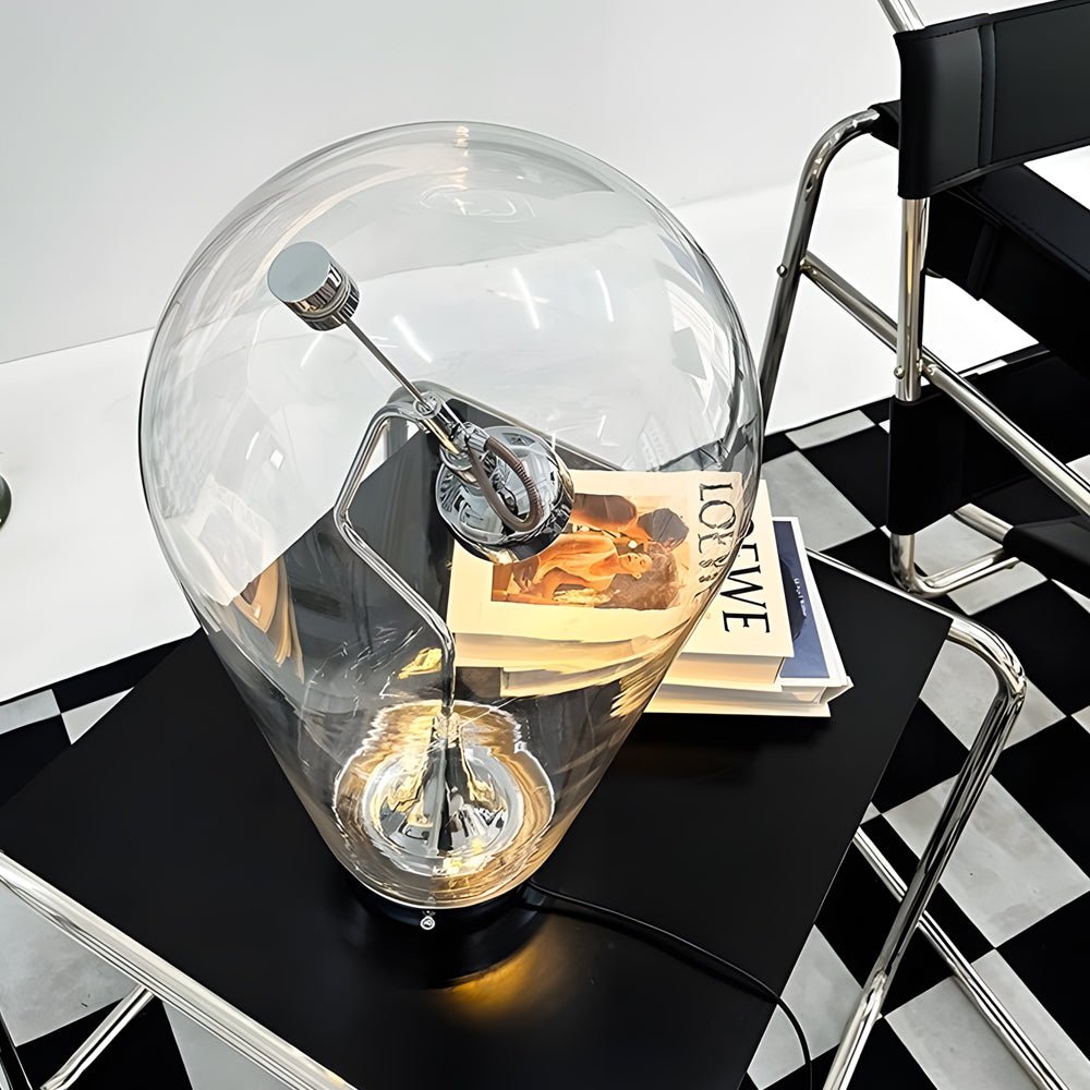 Elegant Glass Desk Lamp | Touch-Dimming & Magnetic Control for Home Office