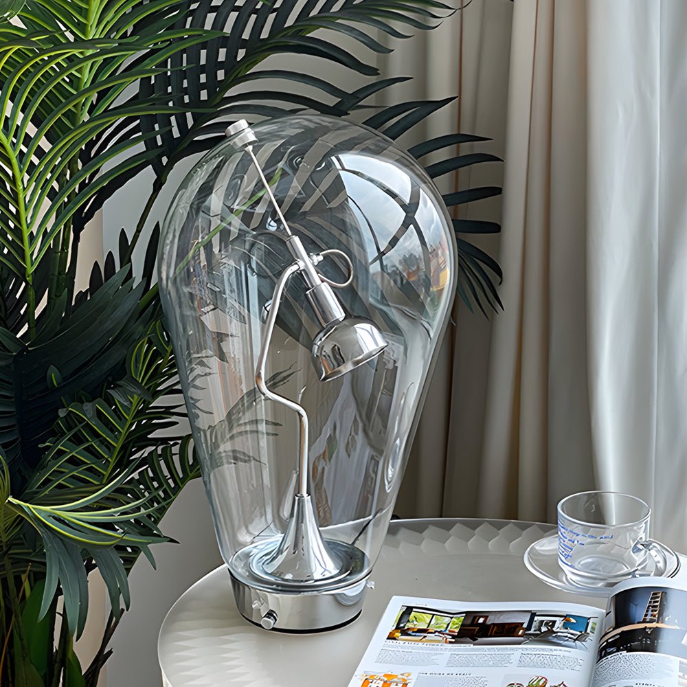 Elegant Glass Desk Lamp | Touch-Dimming & Magnetic Control for Home Office