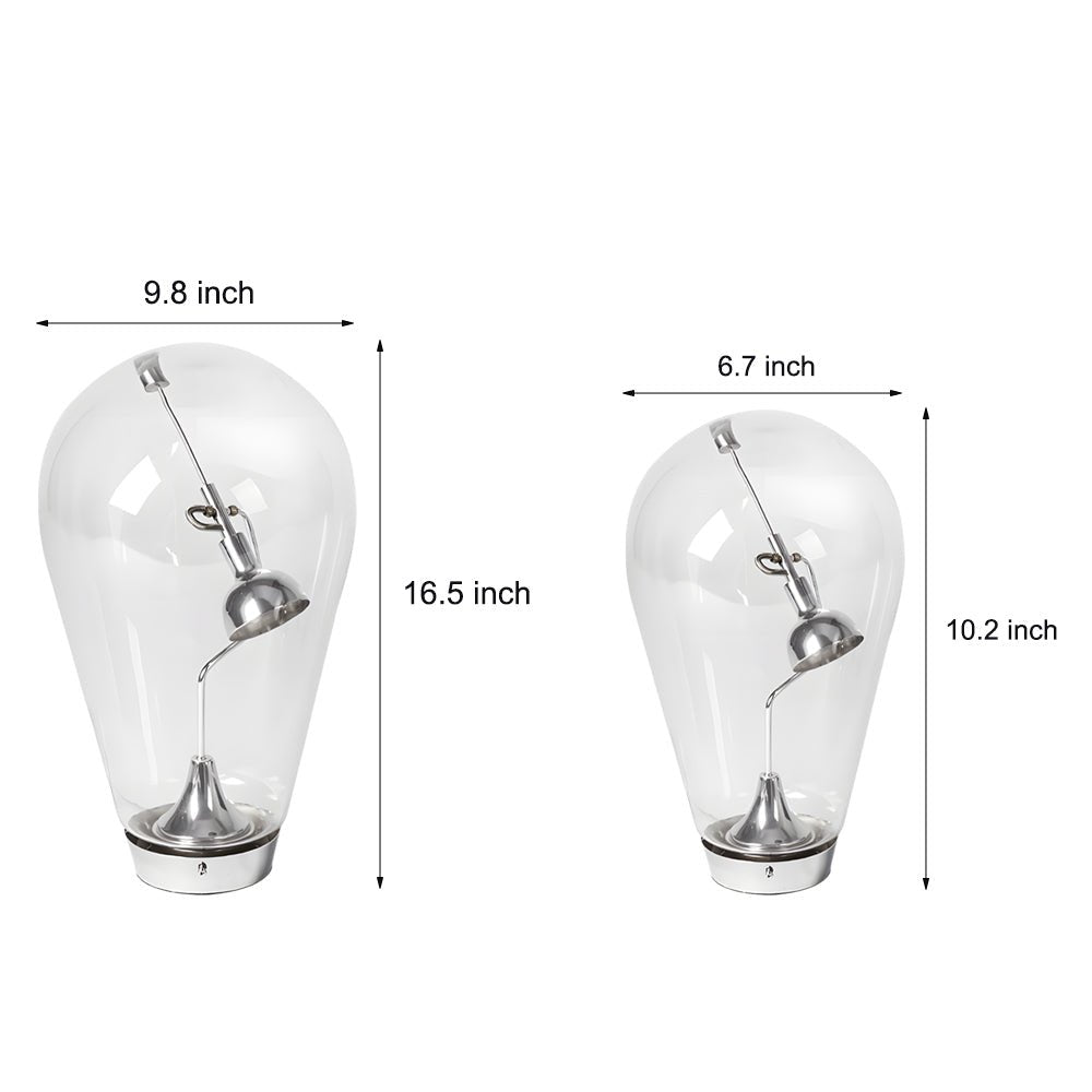 Elegant Glass Desk Lamp | Touch-Dimming & Magnetic Control for Home Office