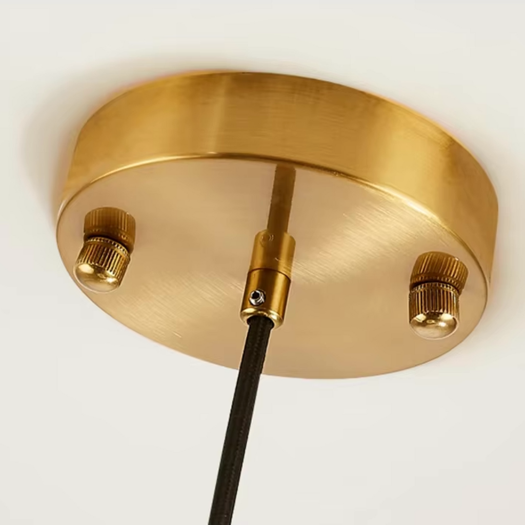 Elegant Glass Pendant Light | Adjustable Dome for Kitchen Island Lighting