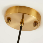 Elegant Glass Pendant Light | Adjustable Dome for Kitchen Island Lighting