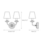 Elegant Indoor Lighting | Modern Wall Sconce Light with Soft Diffused Glow | Stylish Fixture for Cozy Home Decor
