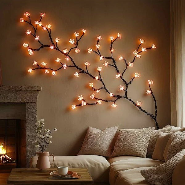 Elegant LED Wall Art | Decorative Branch Design with Soft Illumination | Cozy Wall Decor for Inviting Ambiance