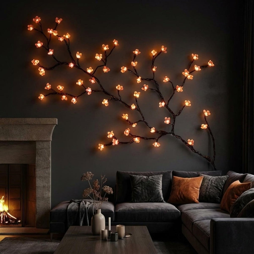 Elegant LED Wall Art | Decorative Branch Design with Soft Illumination | Cozy Wall Decor for Inviting Ambiance