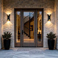 Elegant LED Wall Sconce Lighting with Curved Design & Dual-Directional Light | Versatile Outdoor Wall Lights for Modern Spaces