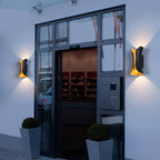 Elegant LED Wall Sconce Lighting with Curved Design & Dual-Directional Light | Versatile Outdoor Wall Lights for Modern Spaces