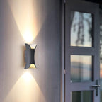 Elegant LED Wall Sconce Lighting with Curved Design & Dual-Directional Light | Versatile Outdoor Wall Lights for Modern Spaces