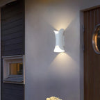 Elegant LED Wall Sconce Lighting with Curved Design & Dual-Directional Light | Versatile Outdoor Wall Lights for Modern Spaces