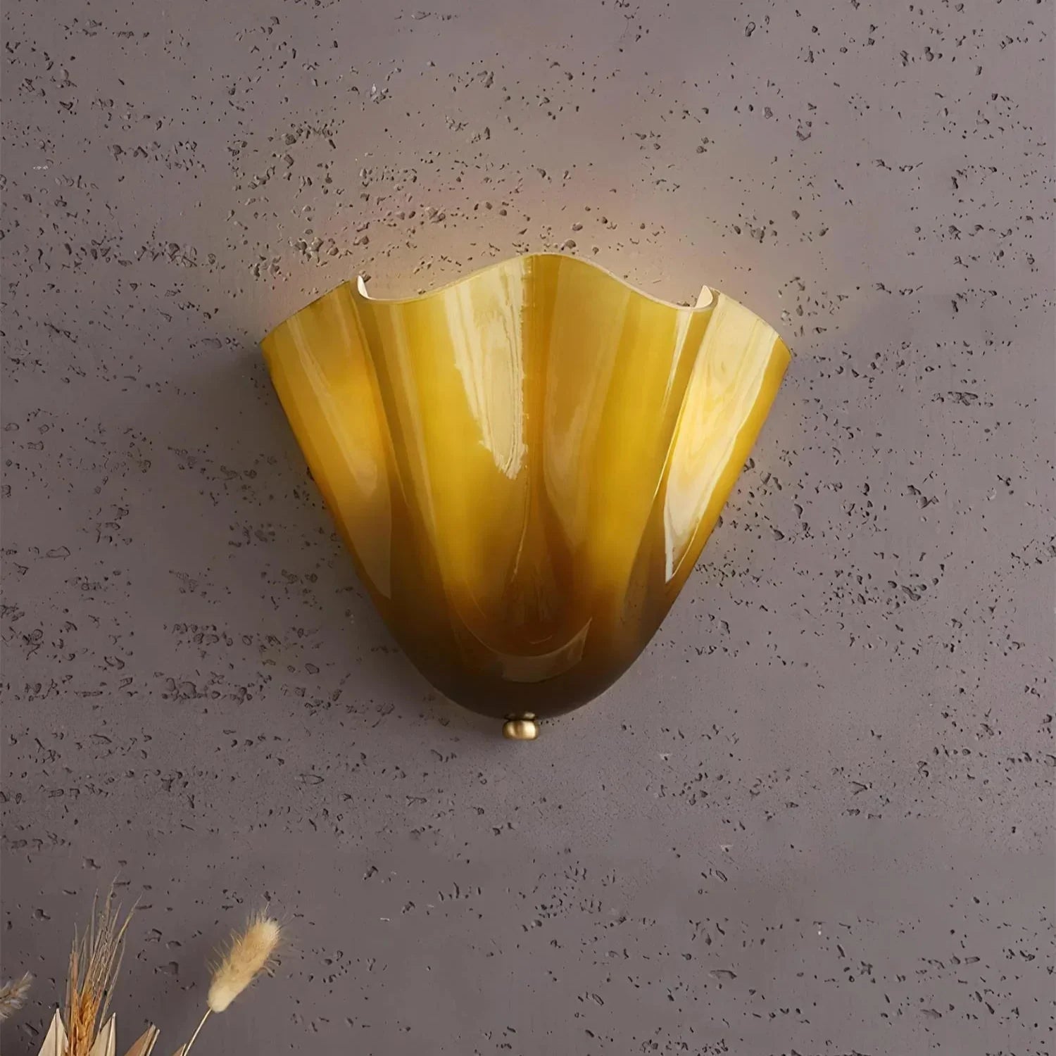 Elegant LED Wall Sconce Lighting with Unique Glass Shell Design for Ambient Illumination