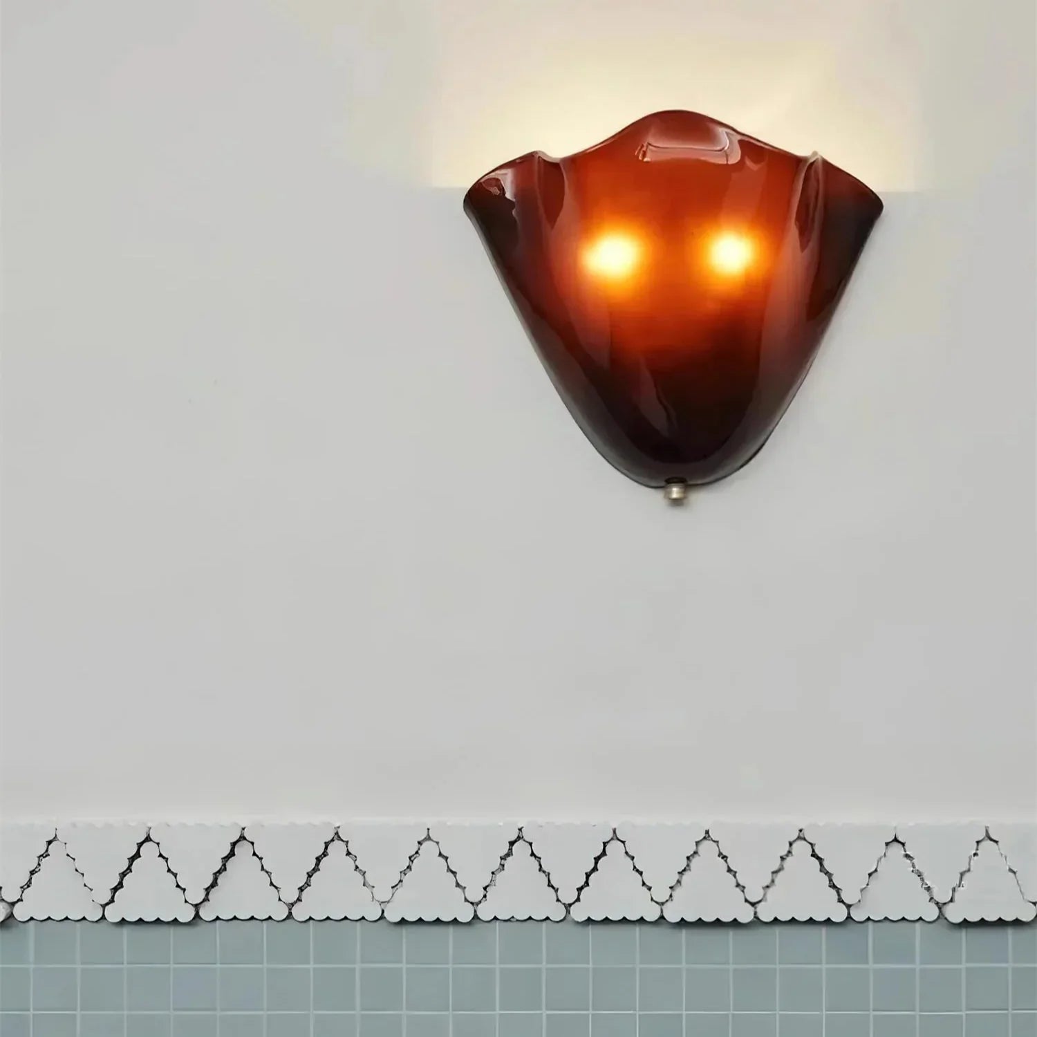 Elegant LED Wall Sconce Lighting with Unique Glass Shell Design for Ambient Illumination