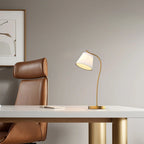 Elegant Lighting | Gooseneck Desk Lamp with Adjustable Cone Shade | Cozy Atmosphere for Home Office and Reading