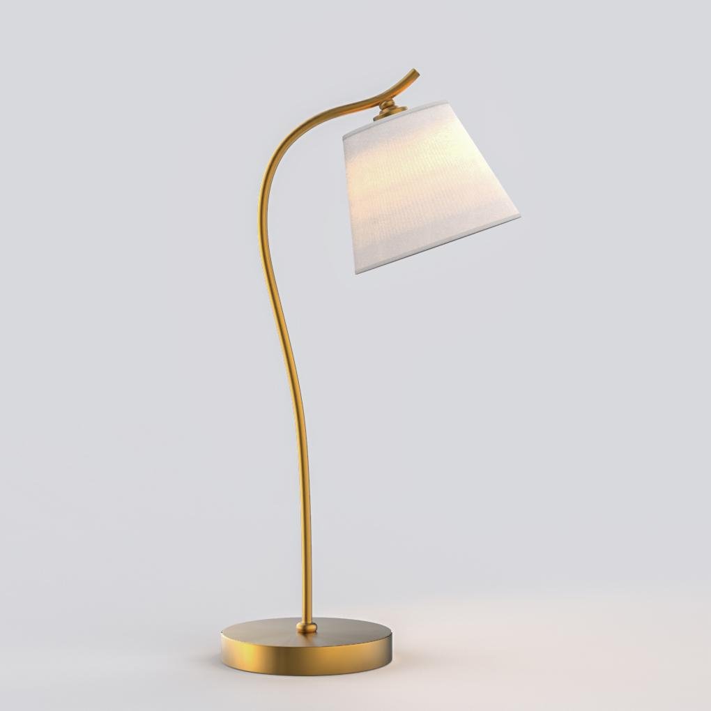 Elegant Lighting | Gooseneck Desk Lamp with Adjustable Cone Shade | Cozy Atmosphere for Home Office and Reading