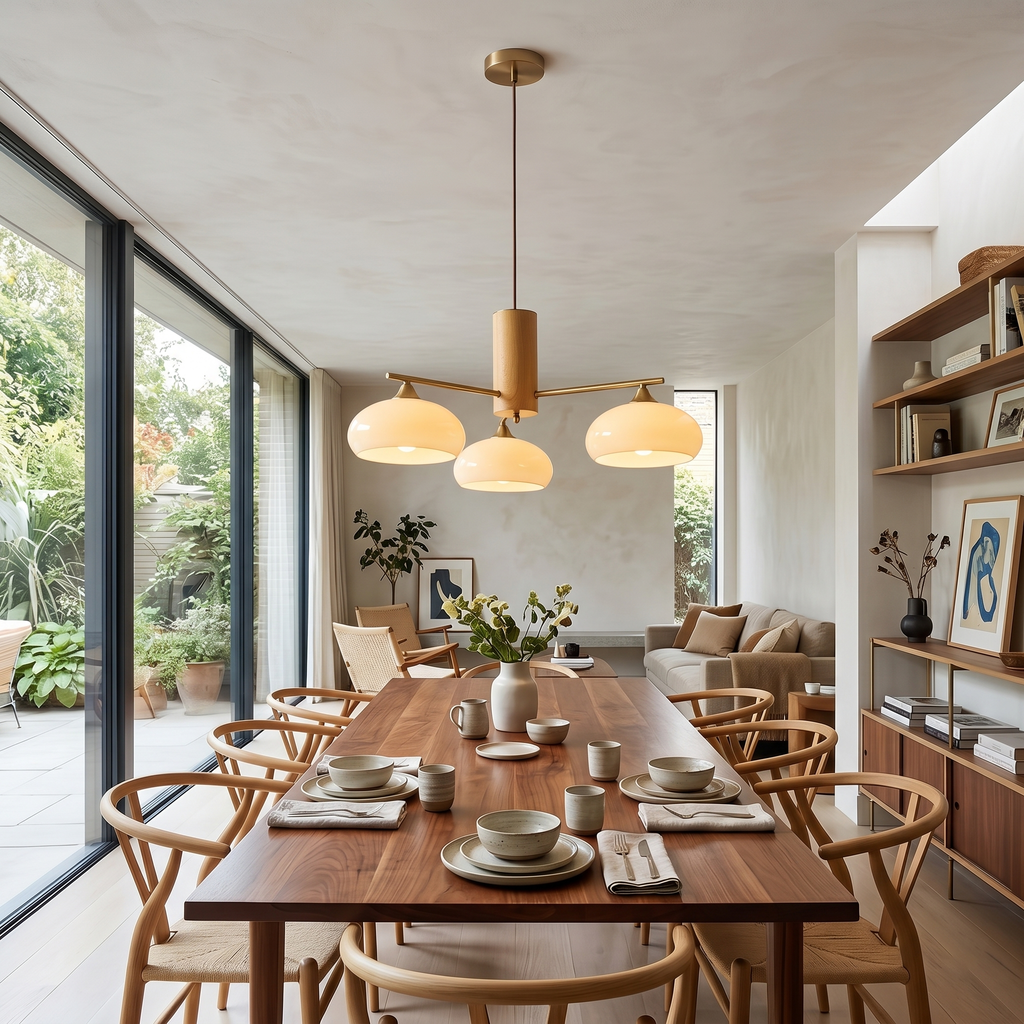 Elegant Lighting | Modern Chandelier Light with Adjustable Height | Soft Warm Illumination for Cozy Dining Rooms