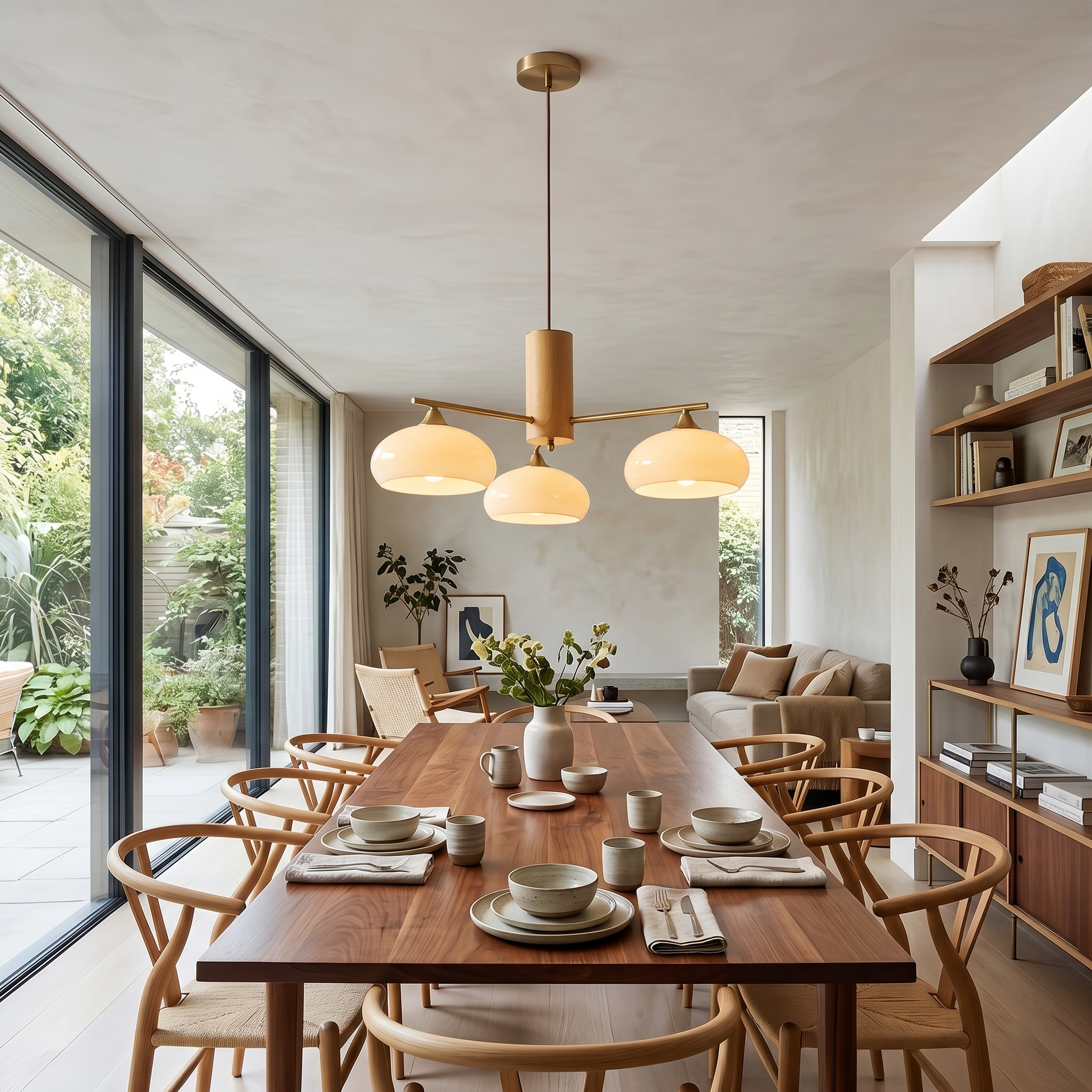 Elegant Lighting | Modern Chandelier Light with Adjustable Height | Soft Warm Illumination for Cozy Dining Rooms
