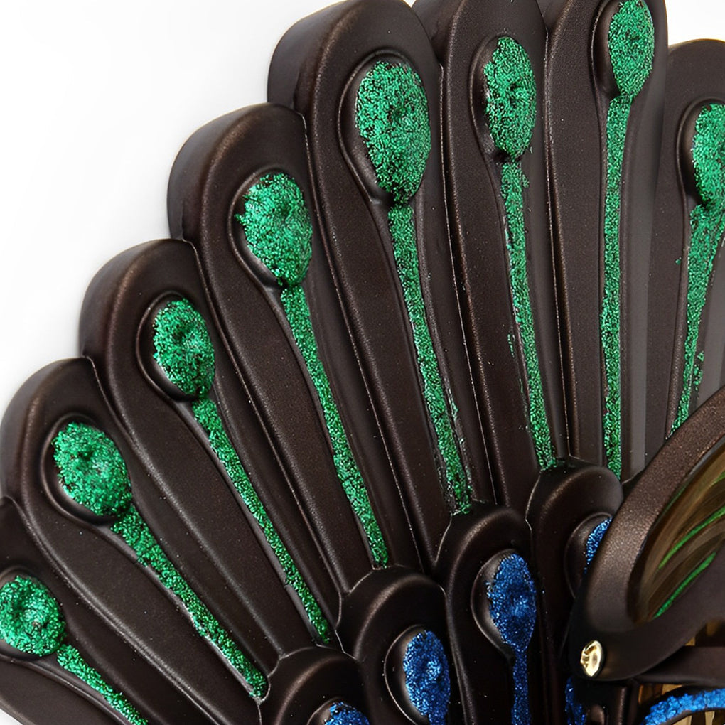Elegant Lighting | Outdoor Wall Sconce with Vintage Peacock Design | Weather-Resistant Fixture for Ambiance