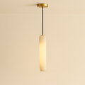 Elegant Minimalist Glass Pendant Light | Vertical Design for Modern Kitchen Island