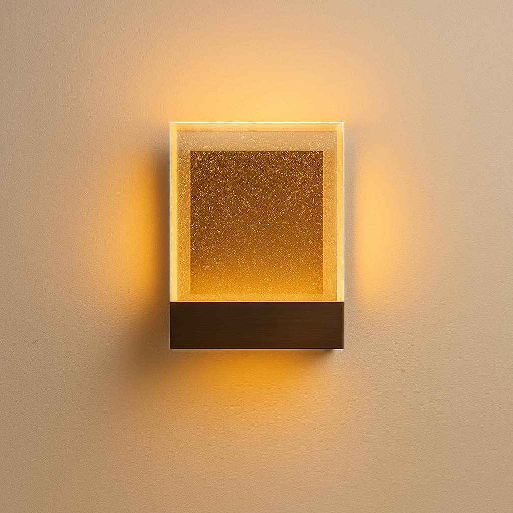 Elegant Modern Wall Sconce Lighting with Bubble Glass | Sleek Stainless Steel Design for Ambient Illumination