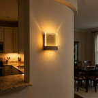 Elegant Modern Wall Sconce Lighting with Bubble Glass | Sleek Stainless Steel Design for Ambient Illumination