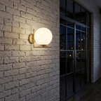Elegant Modern Wall Sconce Lighting with Soft Glow & Frosted Globe for Ambient Illumination