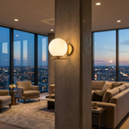 Elegant Modern Wall Sconce Lighting with Soft Glow & Frosted Globe for Ambient Illumination