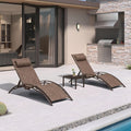Elegant Outdoor Chaise Lounge Chair with Adjustable Backrest | Durable Aluminum Frame for Ultimate Comfort