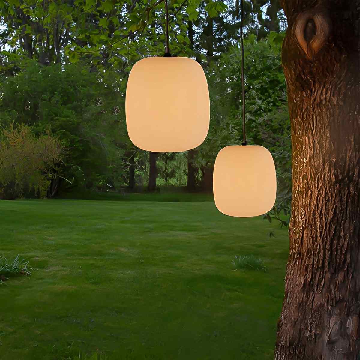 Elegant Outdoor Light Fixtures | Waterproof Hanging Pendant Light with Minimalist Design | Perfect for Patios and Porches