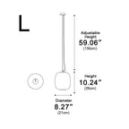 Elegant Outdoor Light Fixtures | Waterproof Hanging Pendant Light with Minimalist Design | Perfect for Patios and Porches