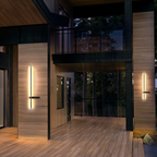 Elegant Outdoor Wall Lantern with Ambient LED | Weather-Resistant Design for Stylish Illumination